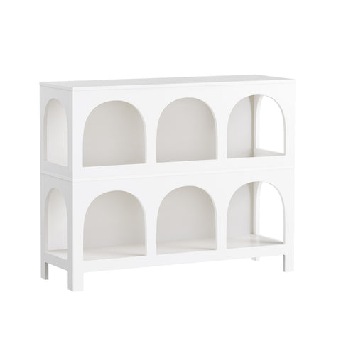 Display Shelf Storage Stand Bookshelf White