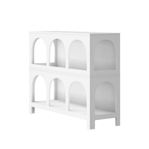 Display Shelf Storage Stand Bookshelf White