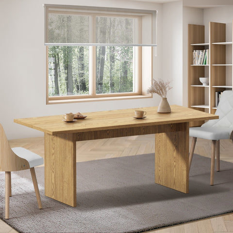 180cm Dining Table Rectangular Timber Natural