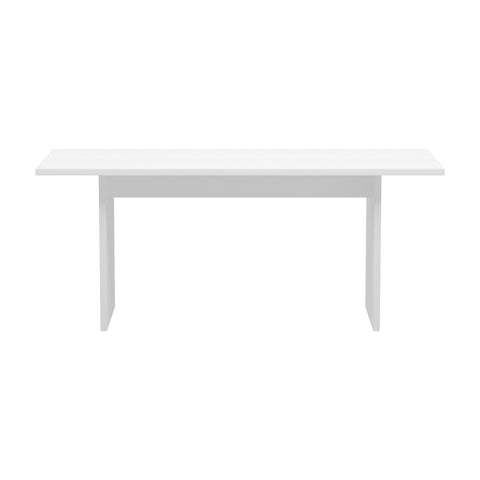 180cm Dining Table Rectangular Timber White