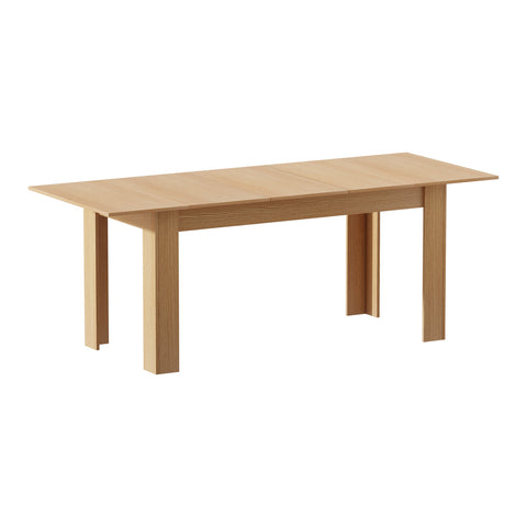 200cm Extendable Dining Table Cafe Table Natural