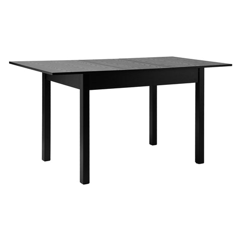 Extendable Dining Table 1.2-1.6m Wooden Kitchen Table Black