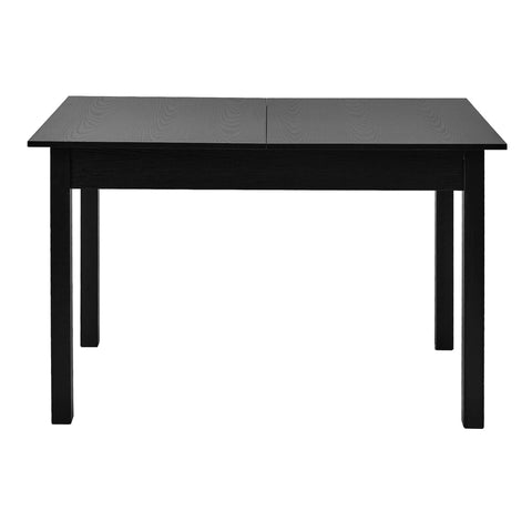 Extendable Dining Table 1.2-1.6m Wooden Kitchen Table Black