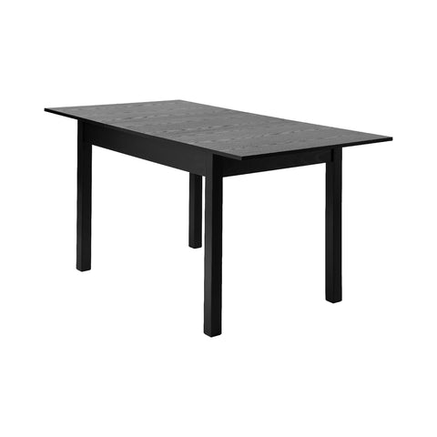 Extendable Dining Table 1.2-1.6m Wooden Kitchen Table Black