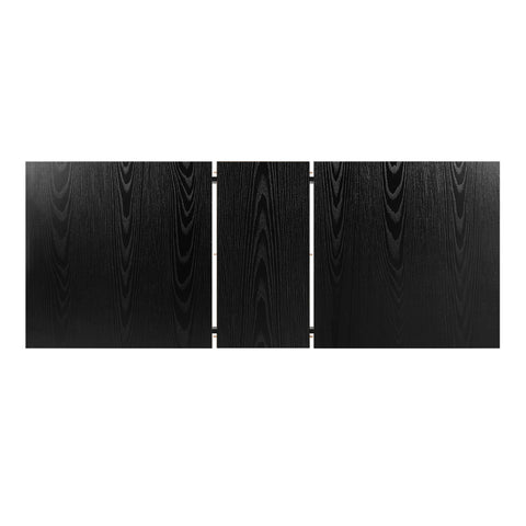 Extendable Dining Table 1.2-1.6m Wooden Kitchen Table Black