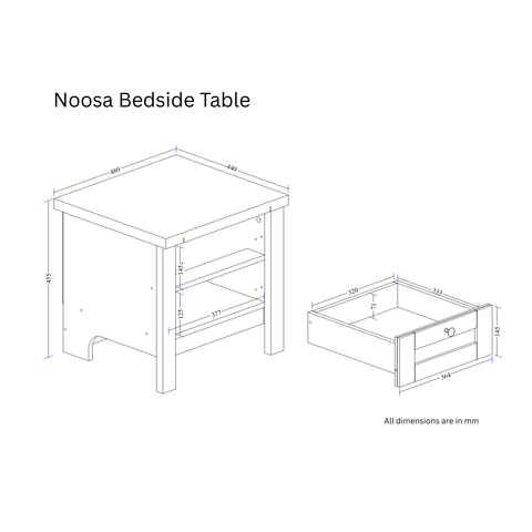 Noosa Bedside Table