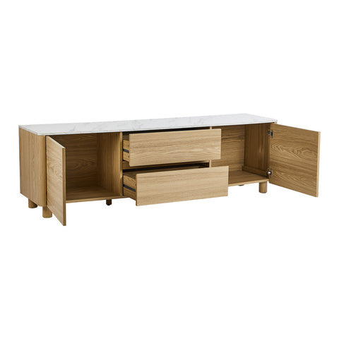 TV Cabinet Entertainment Unit Stand 160cm Natural