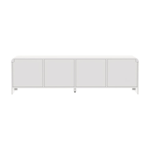 TV Cabinet Entertainment Unit Stand 160cm Fluted Doors