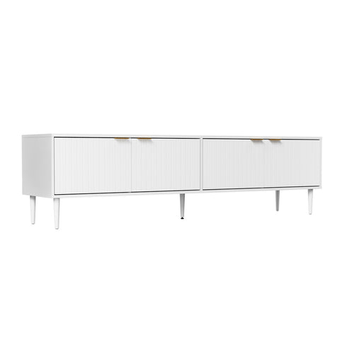 TV Stand Cabinet Entertainment Unit Four Door 180cm White