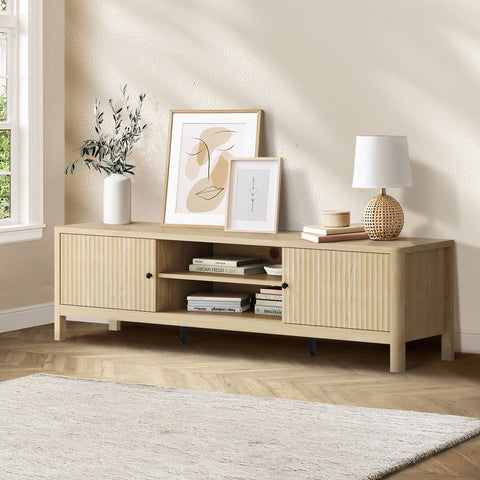 TV Cabinet Entertainment Unit Stand 160cm Natural