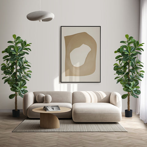 Livsip 2x Artificial Fiddle Leaf Fig Tree Lifelike Faux Plants 180cm