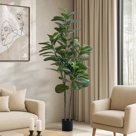 Livsip 150cm Artificial Fiddle Leaf Fig Tree Lifelike Faux Plants