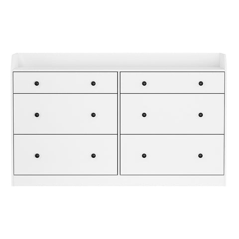 6 Chest of Drawers - PETE White