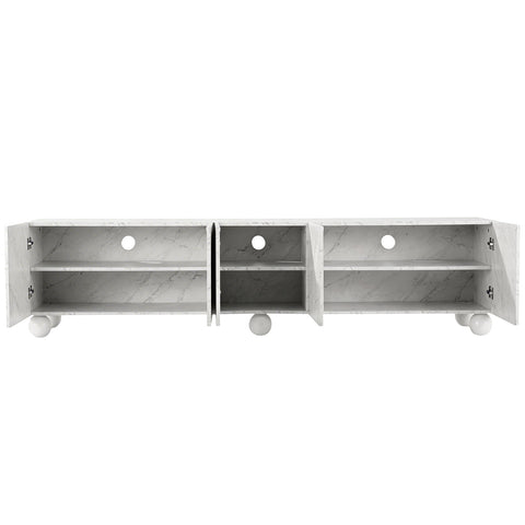 TV Unit Entertainment Unit Storage Cabinet 200cm White