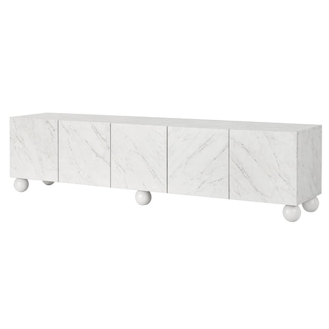TV Unit Entertainment Unit Storage Cabinet 200cm White