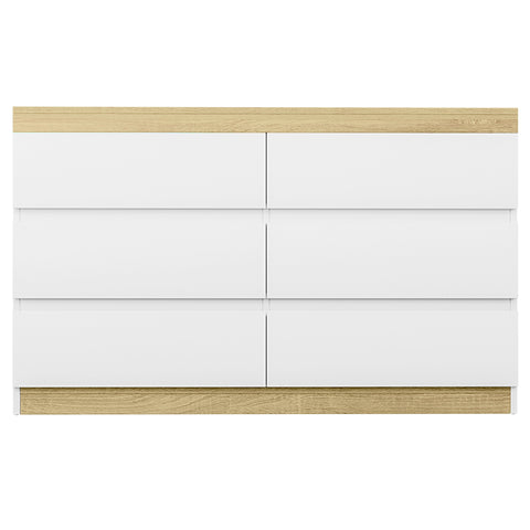 6 Chest of Drawers Cabinet Dresser Table Tallboy Storage Bedroom White