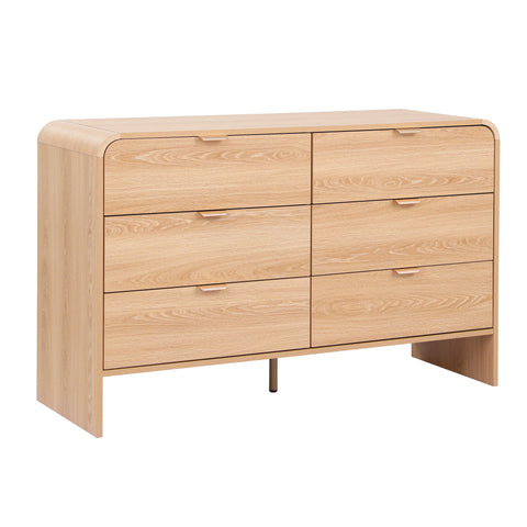 6 Chest of Drawers Dresser Cabinet Pine