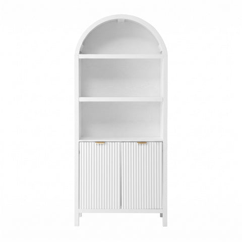 Buffet Sideboard Cabinet Pantry 180CM Arched Storage Bookshelf White
