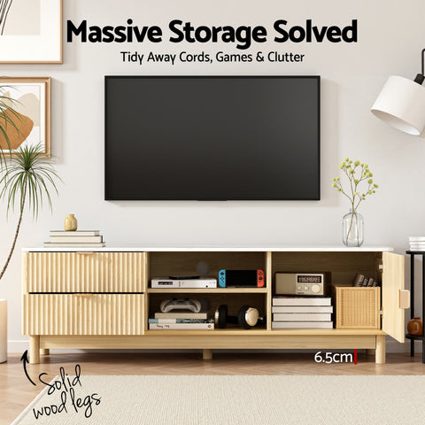 Daisy TV Unit & Coffee Table Set Storage Drawers Pine