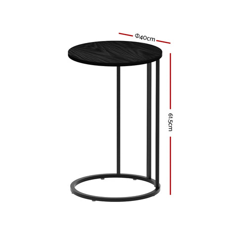 Side Tables Round Black Martha