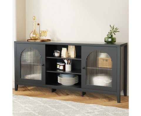 Buffet Black Arch Doors