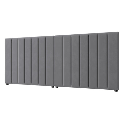 Bed Frame Headboard Double Queen King Size Grey Velvet