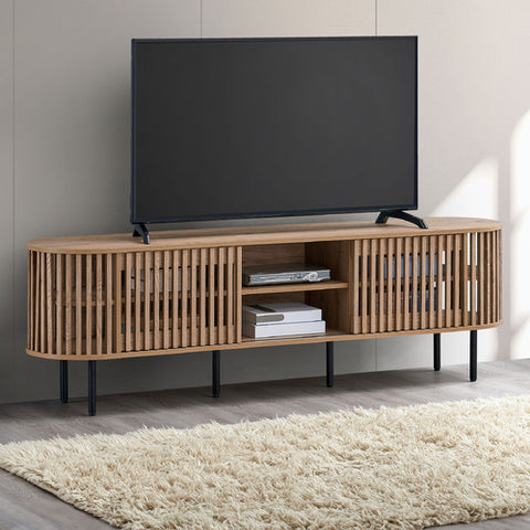 Lenora 2pcs Living Room Set with 180cm TV Unit & Coffee Table – Natural Oak
