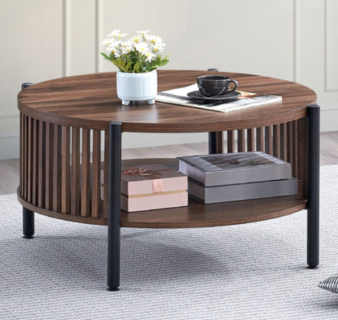 Lenora 2pcs Living Room Set with 180cm TV Unit & Paula Coffee Table – Walnut