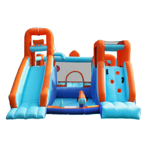 AirMyFun Inflatable Water Slide Castle with 12 Play Zones