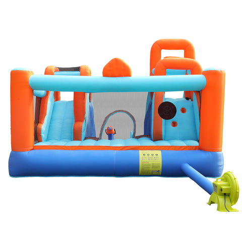 AirMyFun Inflatable Water Slide Castle with 12 Play Zones