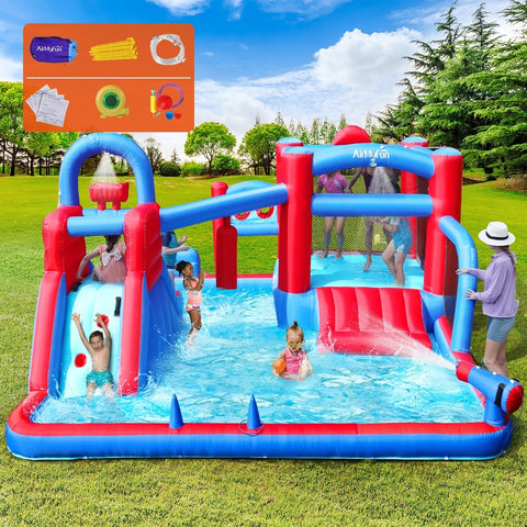 AirMyFun 11 Play Zones Inflatable Trampoline Bounce House