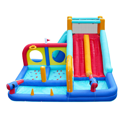 Doctor Dolphin 10-IN-1 Inflatable Water Park Dual Slides