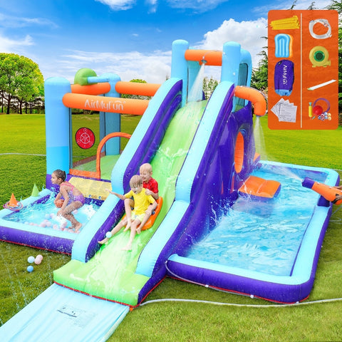AirMyFun 11 Play Zones Inflatable Water Slide Bounce House