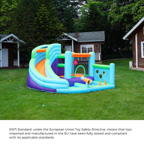 Doctor Dolphin 10-IN-1 Inflatable Water Park Bounce Castle