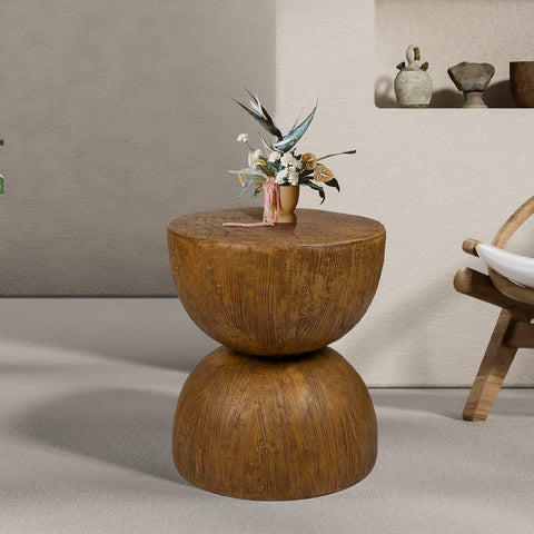 Levede Side Table Terrazzo Coffee Tables Oak-1954802989193629703