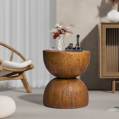 Levede Side Table Terrazzo Coffee Tables Oak-1954802989193629702