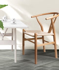 Levede 2x Dining Chairs Wooden Hans Clear-1954802980792438790