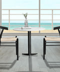 Levede 4x Dining Chairs Wooden Hans Black-1966287363428716550