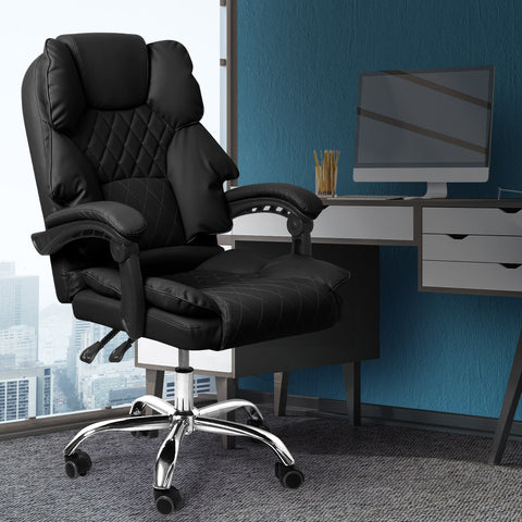 Levede Gaming Chair Office Computer Black No Footrest-1954802890694594566