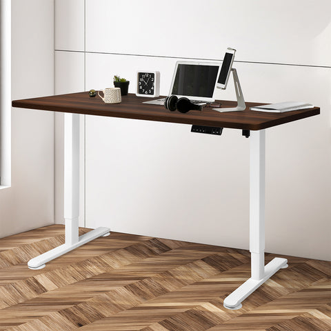 Levede Motorised Standing Desk Adjustable 140cm Walnut 1000x 1MM-1954803021993086982