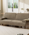 LEVEDE  CONVERTIBLE SOFABED WITH USB CHARGE AND SIDE TABLE-1954802387826905095