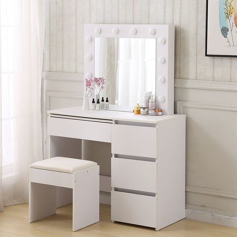 Levede Dressing Table Vanity Set Stool-1954802330440437766