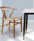 Levede 2x Dining Chairs Wooden Hans Clear-1954802980792438791