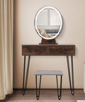 Levede Dressing Table LED Light Strip Brown-1954802443464347655
