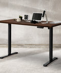 Levede Motorised Standing Desk Adjustable 140cm Walnut 1000x 1MM-1954803021129060359