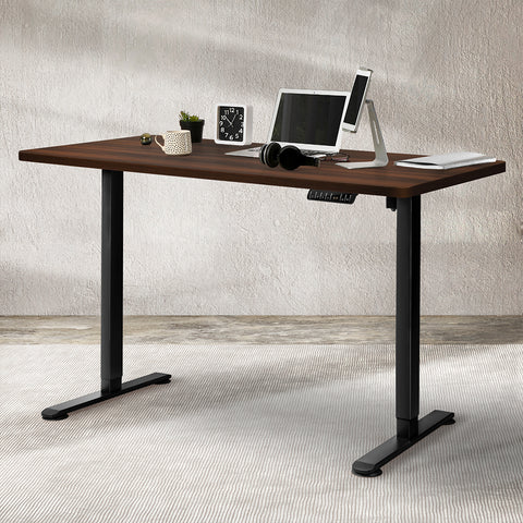 Levede Motorised Standing Desk Adjustable 140cm Walnut 1000x 1MM-1954803021129060359