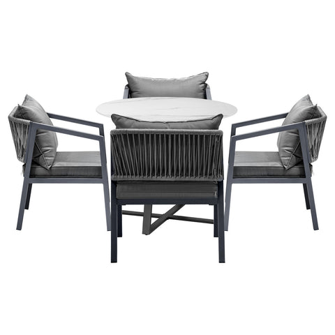 Livsip 5PCS Outdoor Dining Set Table&Lounge Chair