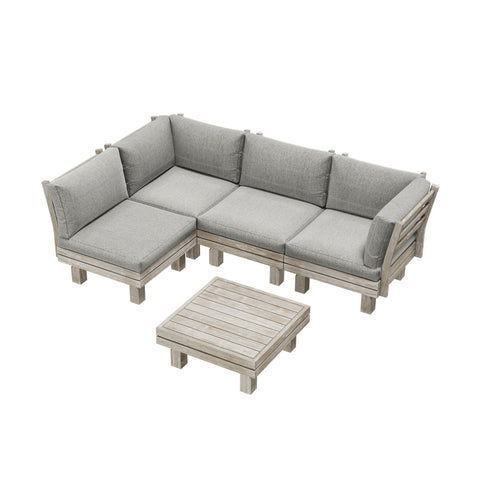 Livsip 4 Seater Outdoor Furniture Sofa Set Lounge Setting Garden
