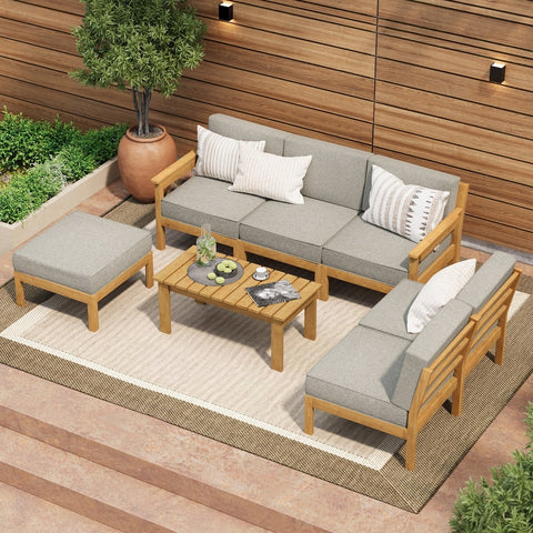 Livsip 7PCS Outdoor Sofa Set Garden Lounge Setting