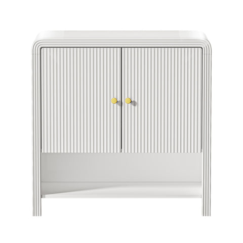 Buffet Sideboard Storage Cabinet 2 Doors Cupboard White